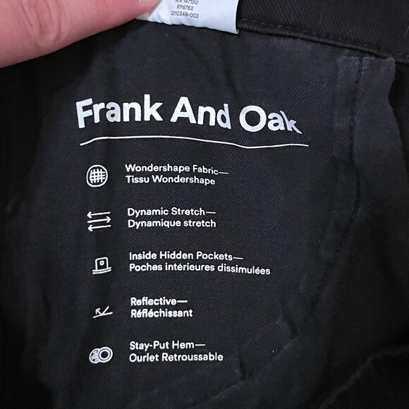 Frank and Oak Modern Flex High Rise Alice Pant in Black Size 6 - Picture 8 of 8